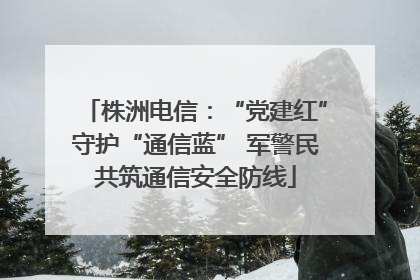 株洲电信：“党建红”守护“通信蓝” 军警民共筑通信安全防线