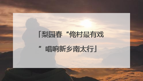 梨园春“俺村最有戏”唱响新乡南太行