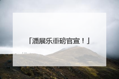 潘展乐重磅官宣！