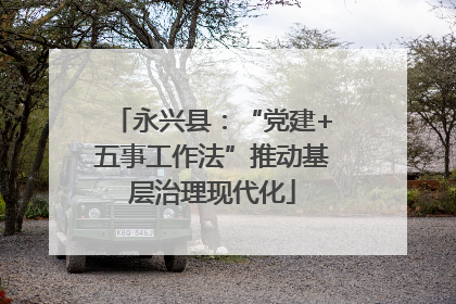 永兴县：“党建+五事工作法”推动基层治理现代化