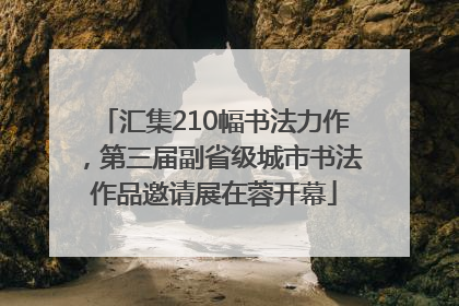 汇集210幅书法力作，第三届副省级城市书法作品邀请展在蓉开幕