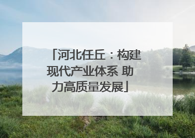 河北任丘：构建现代产业体系 助力高质量发展