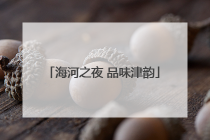 海河之夜 品味津韵