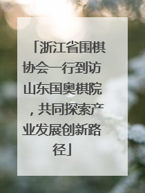 浙江省围棋协会一行到访山东国奥棋院，共同探索产业发展创新路径