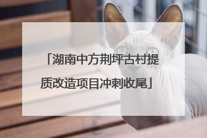 湖南中方荆坪古村提质改造项目冲刺收尾