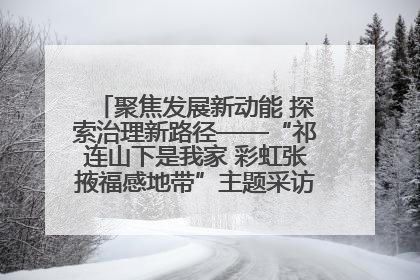 聚焦发展新动能 探索治理新路径——“祁连山下是我家 彩虹张掖福感地带”主题采访活动走进山丹