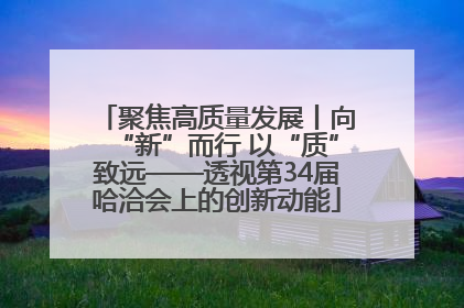 聚焦高质量发展丨向“新”而行 以“质”致远——透视第34届哈洽会上的创新动能