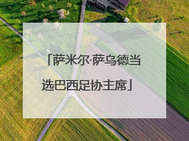 萨米尔·萨乌德当选巴西足协主席