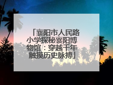 襄阳市人民路小学探秘襄阳博物馆：穿越千年触摸历史脉搏