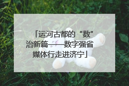 运河古都的“数”治新篇——数字强省媒体行走进济宁