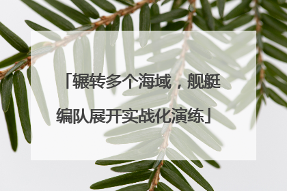 辗转多个海域，舰艇编队展开实战化演练