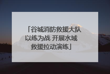 谷城消防救援大队以练为战 开展水域救援拉动演练