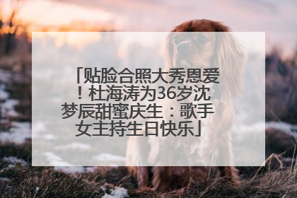 贴脸合照大秀恩爱！杜海涛为36岁沈梦辰甜蜜庆生：歌手女主持生日快乐
