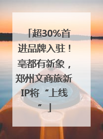 超30%首进品牌入驻！亳都有新象，郑州文商旅新IP将“上线”