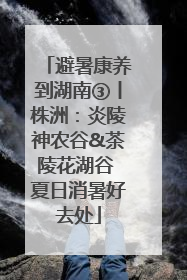 避暑康养到湖南③丨株洲：炎陵神农谷&茶陵花湖谷 夏日消暑好去处