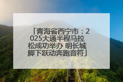 青海省西宁市：2025大通半程马拉松成功举办 明长城脚下跃动奔跑音符