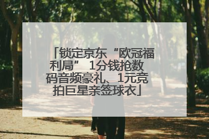 锁定京东“欧冠福利局” 1分钱抢数码音频豪礼、1元竞拍巨星亲签球衣