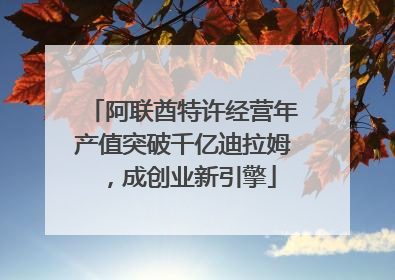 阿联酋特许经营年产值突破千亿迪拉姆，成创业新引擎