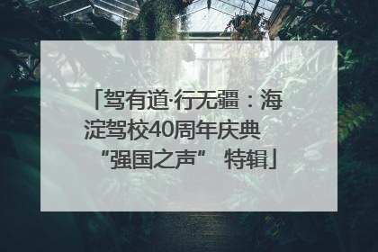 驾有道·行无疆：海淀驾校40周年庆典 “强国之声” 特辑