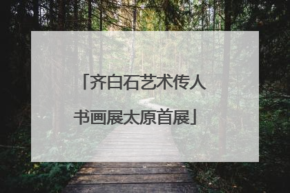 齐白石艺术传人书画展太原首展