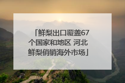 鲜梨出口覆盖67个国家和地区 河北鲜梨俏销海外市场
