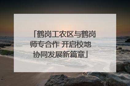 鹤岗工农区与鹤岗师专合作 开启校地协同发展新篇章