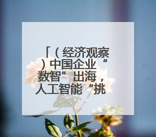 （经济观察）中国企业“数智”出海，人工智能“挑大梁”