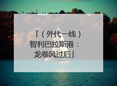 （外代一线）智利巴拉斯港：龙卷风过后