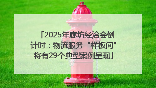 2025年廊坊经洽会倒计时：物流服务“样板间”将有29个典型案例呈现