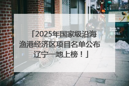 2025年国家级沿海渔港经济区项目名单公布 辽宁一地上榜！