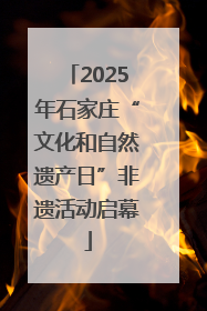 2025年石家庄“文化和自然遗产日”非遗活动启幕