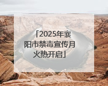 2025年襄阳市禁毒宣传月火热开启