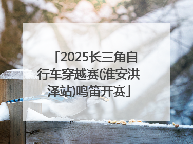 2025长三角自行车穿越赛(淮安洪泽站)鸣笛开赛