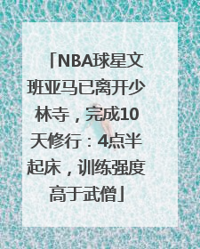 NBA球星文班亚马已离开少林寺，完成10天修行：4点半起床，训练强度高于武僧
